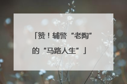 赞！辅警“老陶”的“马路人生”