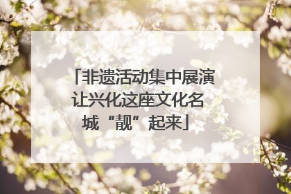 非遗活动集中展演 让兴化这座文化名城“靓”起来