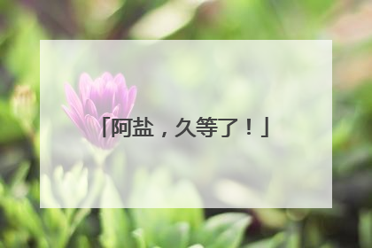 阿盐，久等了！
