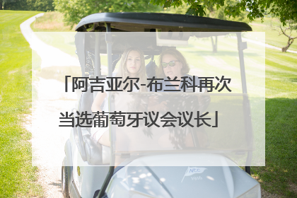 阿吉亚尔-布兰科再次当选葡萄牙议会议长