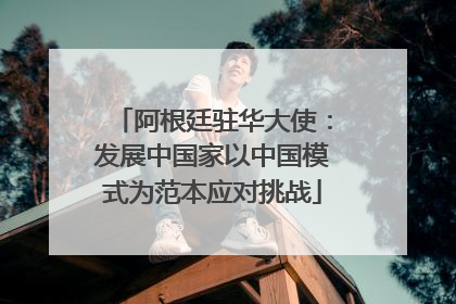 阿根廷驻华大使：发展中国家以中国模式为范本应对挑战