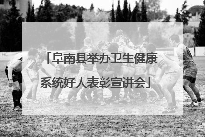 阜南县举办卫生健康系统好人表彰宣讲会