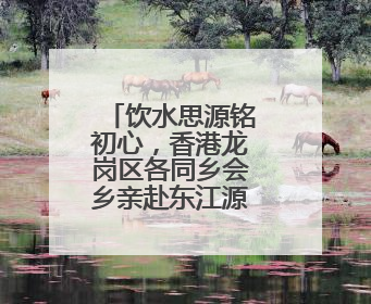 饮水思源铭初心，香港龙岗区各同乡会乡亲赴东江源流域开展国情研学活动