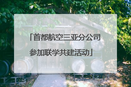 首都航空三亚分公司参加联学共建活动