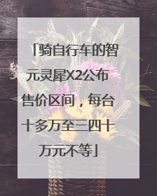 骑自行车的智元灵犀X2公布售价区间，每台十多万至三四十万元不等