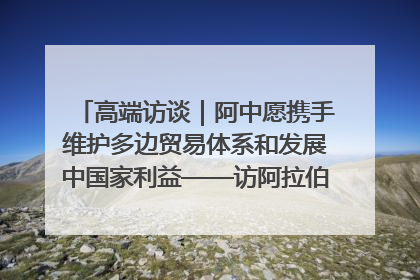 高端访谈｜阿中愿携手维护多边贸易体系和发展中国家利益——访阿拉伯议会议长亚马希