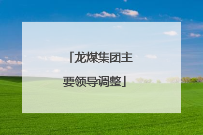 龙煤集团主要领导调整