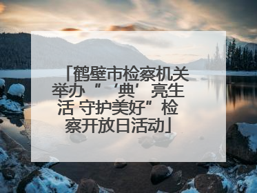 鹤壁市检察机关举办“‘典’亮生活 守护美好”检察开放日活动