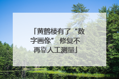 黄鹤楼有了“数字画像” 修复不再靠人工测量