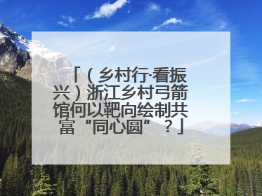 （乡村行·看振兴）浙江乡村弓箭馆何以靶向绘制共富“同心圆”？