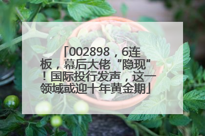 002898，6连板，幕后大佬“隐现”！国际投行发声，这一领域或迎十年黄金期