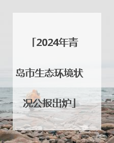 2024年青岛市生态环境状况公报出炉