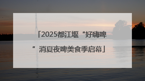 2025都江堰“好嗨啤”消夏夜啤美食季启幕