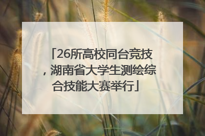 26所高校同台竞技，湖南省大学生测绘综合技能大赛举行