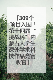 309个项目入围！第十四届“挑战杯”内蒙古大学生课外学术科技作品竞赛收官