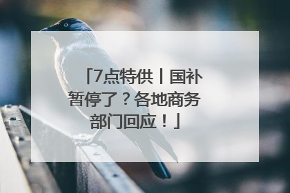 7点特供丨国补暂停了？各地商务部门回应！