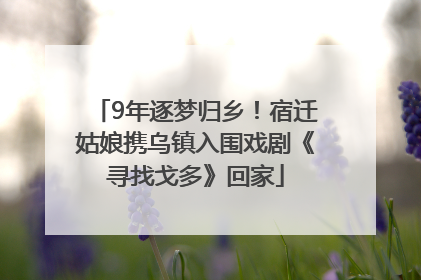 9年逐梦归乡！宿迁姑娘携乌镇入围戏剧《寻找戈多》回家