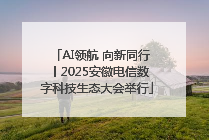 AI领航 向新同行丨2025安徽电信数字科技生态大会举行