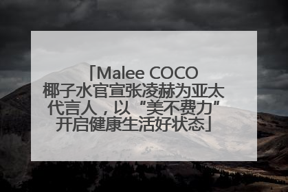 Malee COCO椰子水官宣张凌赫为亚太代言人，以“美不费力”开启健康生活好状态